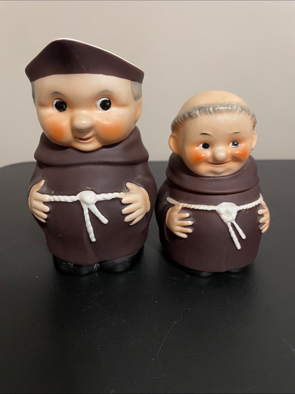 Vintage Goebel West Germany Friar Cream & Sugar Set